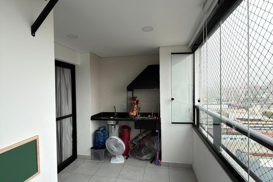 Varanda Gourmet de apartamento à venda com 3 quartos, 75m² em Centro, São Bernardo do Campo