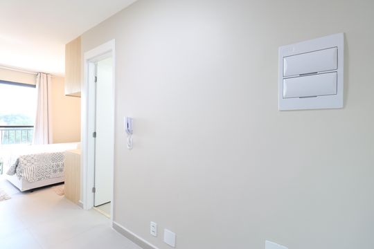 Cozinha  de apartamento à venda com 1 quarto, 24m² em Vila Leopoldina, São Paulo