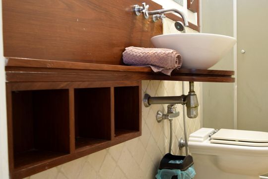 Banheiro Social de apartamento para alugar com 3 quartos, 115m² em Jardim America, São Paulo