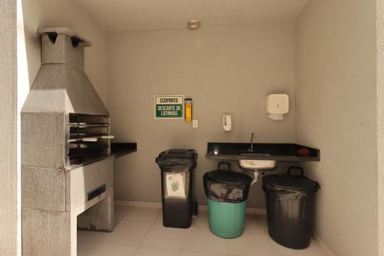 Área Comum - Churrasqueira de apartamento à venda com 2 quartos, 54m² em Vila Scarpelli, Santo André