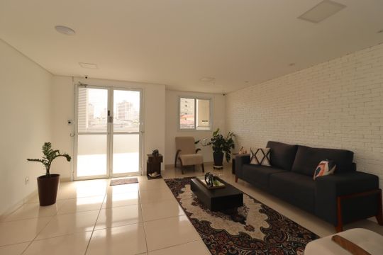 Área Comum - Hall de apartamento à venda com 2 quartos, 54m² em Vila Scarpelli, Santo André