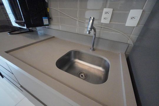Cozinha de apartamento à venda com 1 quarto, 48m² em Vila Mariana, São Paulo