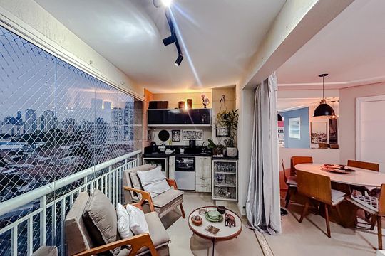 Varanda de apartamento à venda com 3 quartos, 93m² em Tatuapé, São Paulo