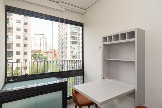 Varanda do Quarto de kitnet/studio à venda com 1 quarto, 23m² em Vila Mariana, São Paulo