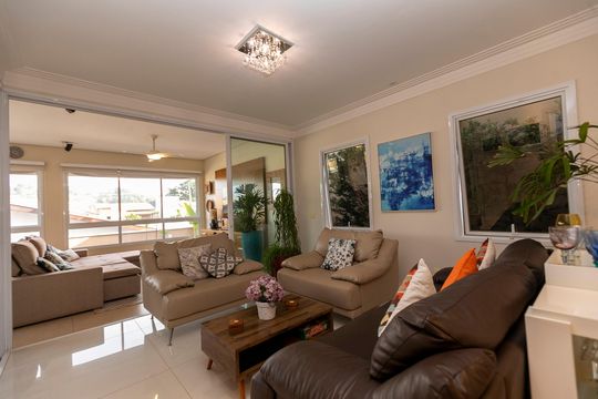 SALA PARA DOIS AMBIENTES de casa de condomínio à venda com 4 quartos, 200m² em Fazenda Santa Cândida, Campinas