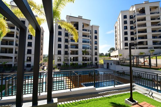 Fachada do bloco de apartamento à venda com 3 quartos, 91m² em Bairro das Palmeiras, Campinas