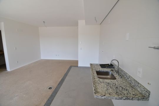 Cozinha de apartamento à venda com 3 quartos, 91m² em Bairro das Palmeiras, Campinas