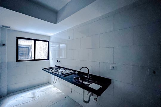Cozinha e Área de Serviço de apartamento à venda com 2 quartos, 41m² em Chácara Santo Antônio (zona Leste), São Paulo