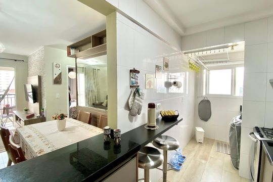 Cozinha de apartamento para alugar com 2 quartos, 58m² em Vila Renata, Guarulhos