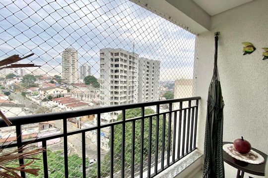 Varanda da Sala de apartamento para alugar com 2 quartos, 58m² em Vila Renata, Guarulhos