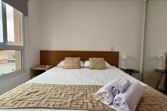 Quarto de apartamento para alugar com 1 quarto, 42m² em Bosque, Campinas