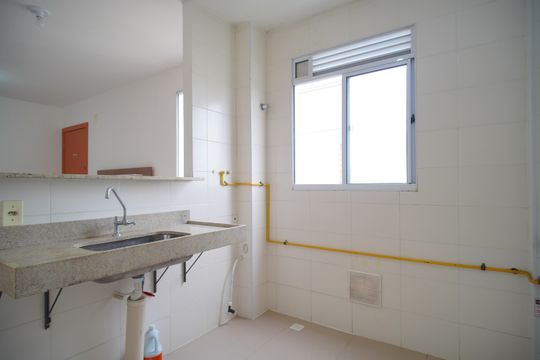 Cozinha de apartamento para alugar com 2 quartos, 45m² em Santo Andre, São Leopoldo