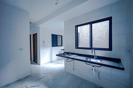 Cozinha de apartamento à venda com 2 quartos, 40m² em Chácara Santo Antônio (zona Leste), São Paulo