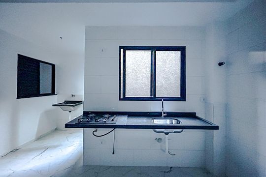 Cozinha de apartamento à venda com 2 quartos, 40m² em Chácara Santo Antônio (zona Leste), São Paulo