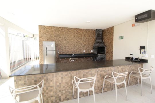 Área comum - Churrasqueira de apartamento para alugar com 2 quartos, 55m² em Chácaras Tubalina E Quartel, Uberlândia