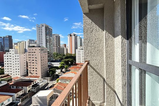 Varanda de kitnet/studio à venda com 1 quarto, 25m² em Vila Olímpia, São Paulo