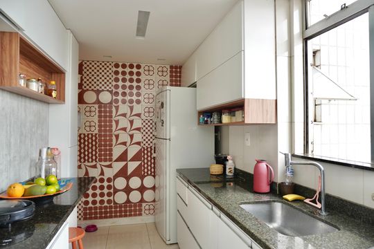 Cozinha de apartamento à venda com 3 quartos, 93m² em Silveira, Belo Horizonte
