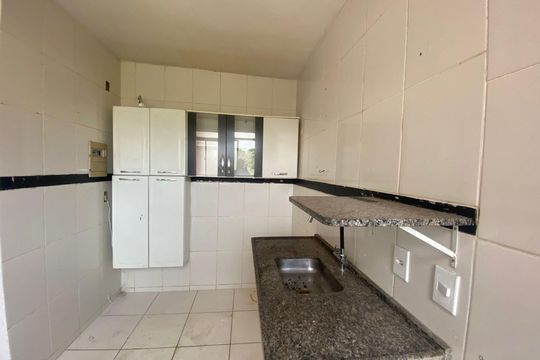Cozinha de apartamento para alugar com 1 quarto, 47m² em Papine (Justinópolis), Ribeirão das Neves