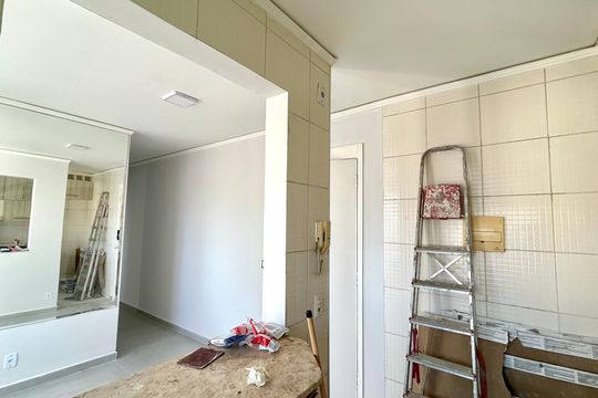 Cozinha de apartamento para alugar com 2 quartos, 45m² em Ponte Grande, Guarulhos