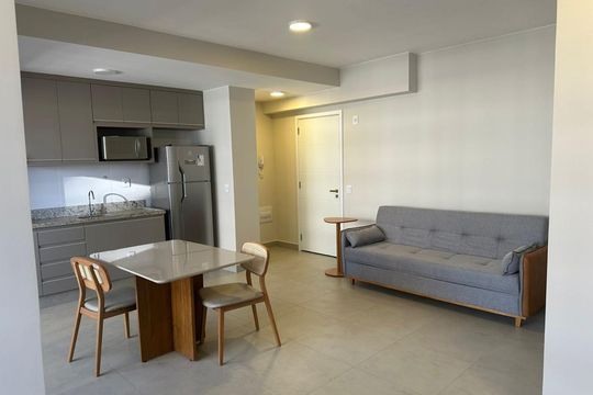 Sala/cozinha de apartamento para alugar com 2 quartos, 68m² em Jardim Sul, Uberlândia