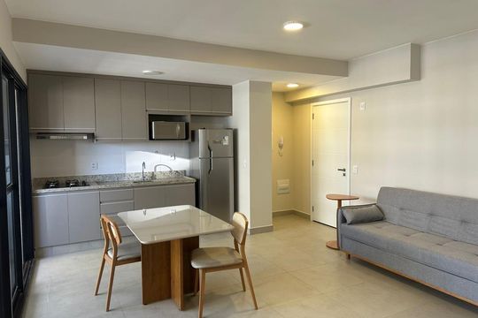 Sala/cozinha de apartamento para alugar com 2 quartos, 68m² em Jardim Sul, Uberlândia
