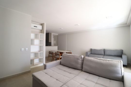 Sala de apartamento para alugar com 3 quartos, 108m² em Jardim Karaíba, Uberlândia