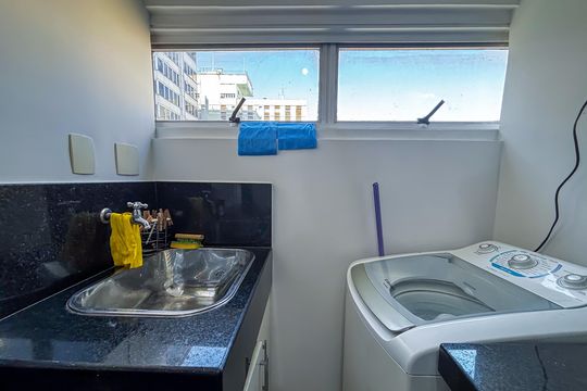 Área de serviço de apartamento para alugar com 1 quarto, 69m² em Jardim Paulista, São Paulo