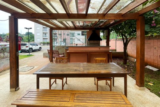 Área comum - Churrasqueira de apartamento para alugar com 2 quartos, 50m² em Bairro Nakamura Park, Cotia