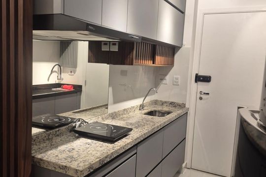 Cozinha de kitnet/studio para alugar com 1 quarto, 30m² em Santana, São Paulo
