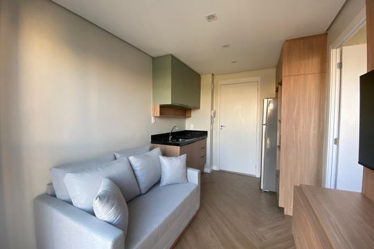 Sala/Cozinha de apartamento para alugar com 1 quarto, 24m² em Vila Lageado, São Paulo
