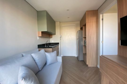 Sala/Cozinha de apartamento para alugar com 1 quarto, 24m² em Vila Lageado, São Paulo