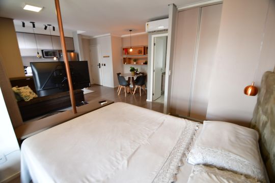 Quarto de apartamento à venda com 1 quarto, 40m² em Bosque, Campinas