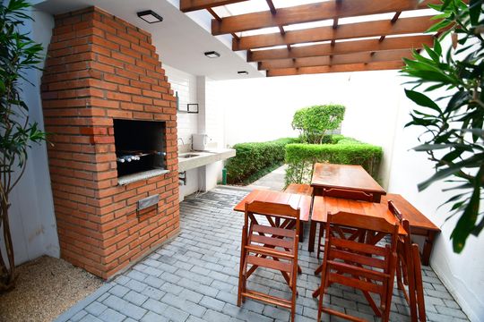 Área comum - Churrasqueira de apartamento à venda com 1 quarto, 40m² em Bosque, Campinas