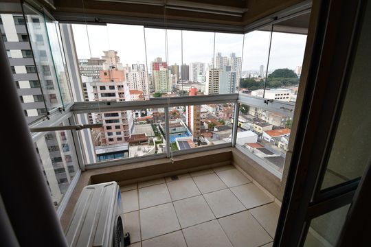Sala - Sacada de apartamento à venda com 1 quarto, 40m² em Bosque, Campinas
