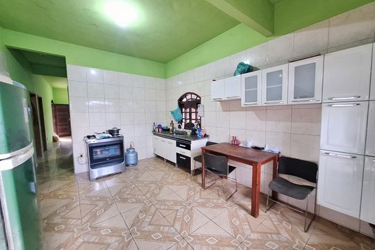 Cozinha de casa para alugar com 3 quartos, 90m² em Chácaras Arcampo, Duque de Caxias
