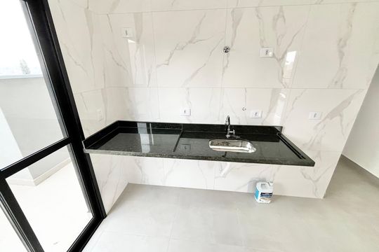 Sala/Cozinha de apartamento para alugar com 2 quartos, 48m² em Vila Paiva, São Paulo