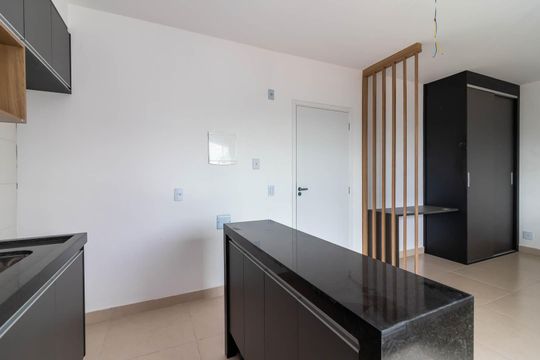 Cozinha de apartamento para alugar com 1 quarto, 25m² em Jardim do Colegio (zona Norte), São Paulo