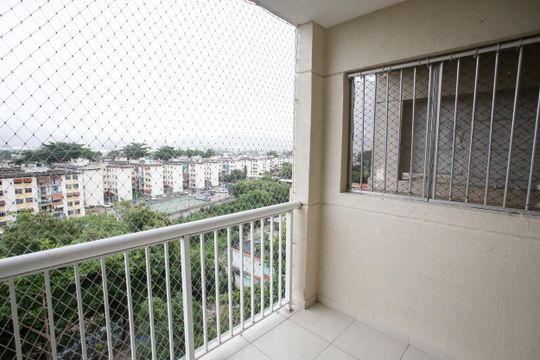 Varanda da Sala de apartamento para alugar com 2 quartos, 60m² em Taquara, Rio de Janeiro