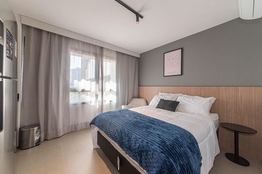 Quarto de kitnet/studio para alugar com 1 quarto, 23m² em Santo Amaro, São Paulo