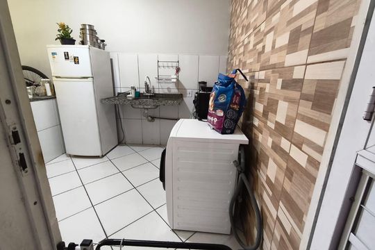 Cozinha de casa de condomínio para alugar com 2 quartos, 50m² em Cabuçu, Nova Iguaçu