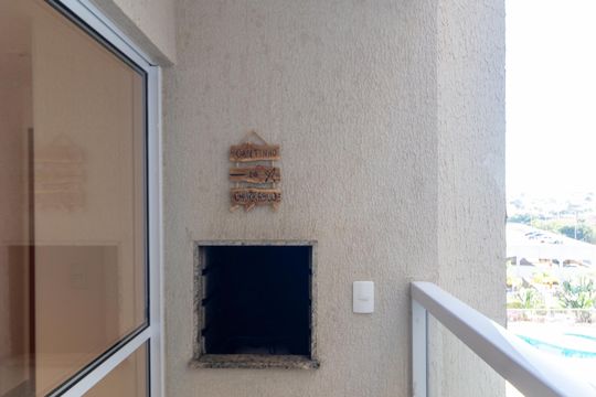 Sacada com churrasqueira de apartamento para alugar com 2 quartos, 55m² em Residencial Villa Garden, Campinas