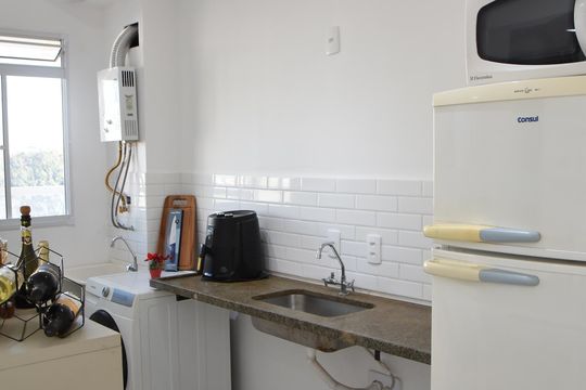 Cozinha de apartamento para alugar com 3 quartos, 54m² em Vila Rio Branco, Jundiaí