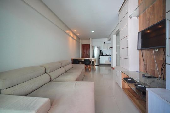 Sala de apartamento para alugar com 1 quarto, 53m² em Campeche, Florianópolis