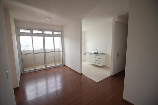 Sala de apartamento para alugar com 3 quartos, 65m² em Jk, Contagem