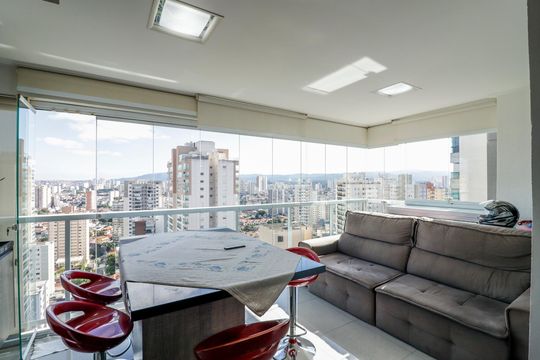 Varanda gourmet de apartamento à venda com 2 quartos, 70m² em Santa Teresinha, São Paulo