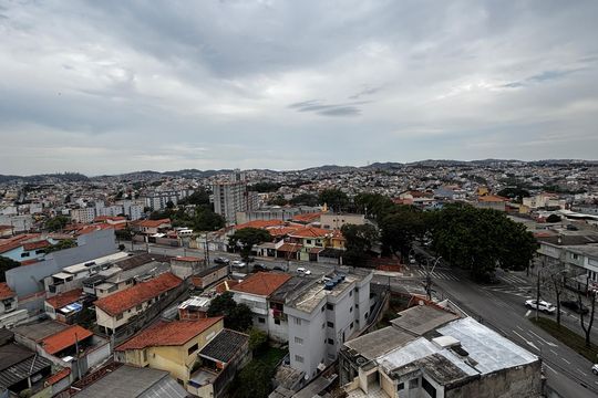Quarto 1 Vista de apartamento à venda com 2 quartos, 56m² em Jardim Cristiane, Santo André
