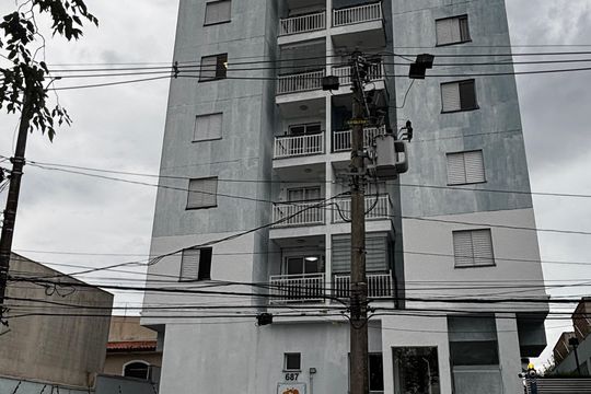 Fachada de apartamento à venda com 2 quartos, 56m² em Jardim Cristiane, Santo André