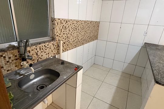 Cozinha  de kitnet/studio para alugar com 1 quarto, 42m² em Recreio, Rio de Janeiro