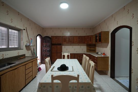 Cozinha de casa à venda com 3 quartos, 199m² em Vila Curuçá, Santo André