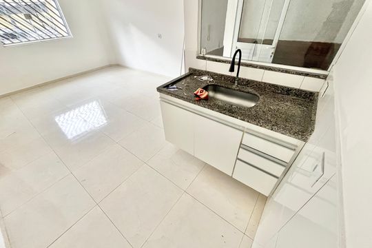 Sala/Cozinha de apartamento para alugar com 1 quarto, 45m² em Carandiru, São Paulo